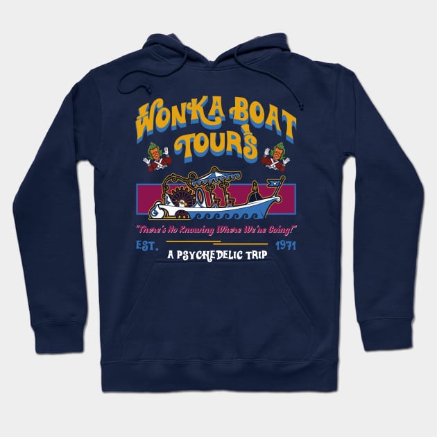 Wonka Boat Tours Dks Hoodie by Alema Art